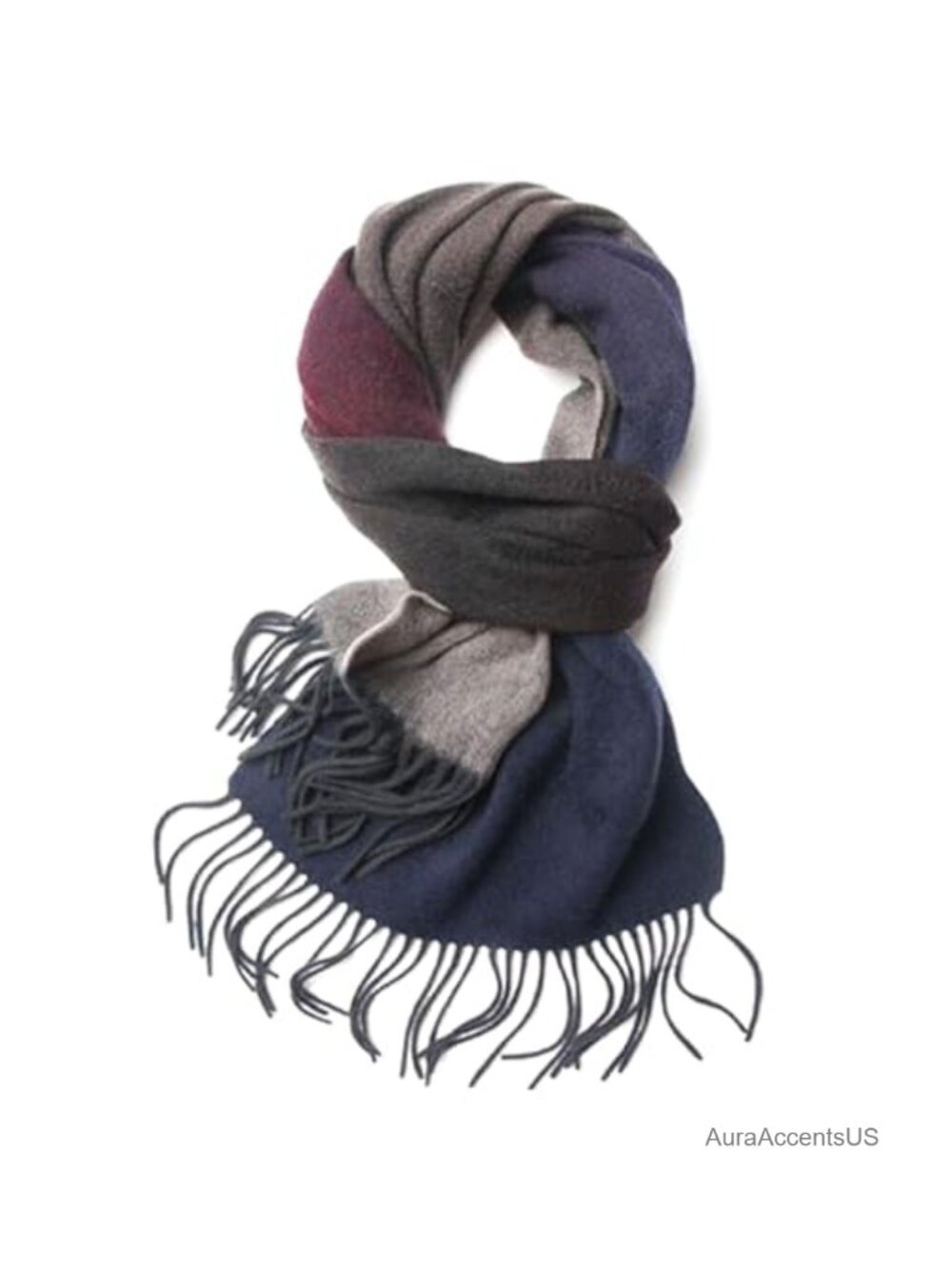 Wool Scarf Soft Warm Winter Wrap Tassel Unisex Cold Weather Scarves